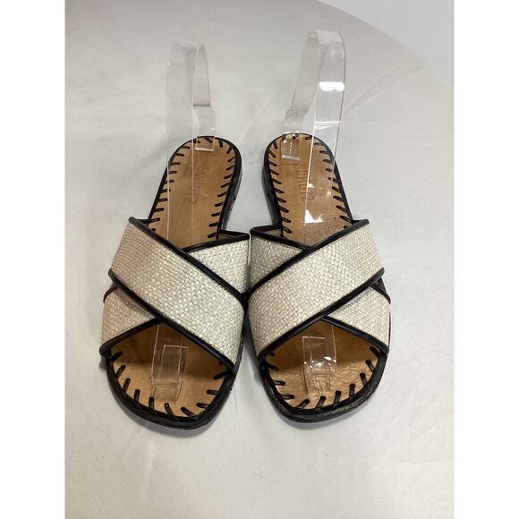 Schutz 'Alita' Black Slip On Flat Size 6.5 - Picture 2 of 5